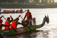 Межвузовские соревнования по гребле на лодках класса Дракон