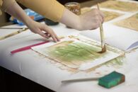 Мастер-класс «Старинные способы окрашивания бумаги»