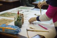 Мастер-класс «Старинные способы окрашивания бумаги»