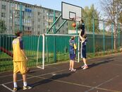 Акция «Мы выбираем спорт». Студенты факультета физической культуры в детском доме "Родничок" г. Калязин