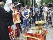 Праздничное шествие, посвященное «Дням славянской письменности и культуры». Церемония открытия памятника «Кирилла и Мефодия»