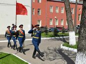 Торжественное возложение цветов к Стеле погибшим в годы Великой Отечественной войны сотрудникам университета