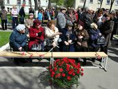 Торжественное возложение цветов к Стеле погибшим в годы Великой Отечественной войны сотрудникам университета