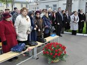 Торжественное возложение цветов к Стеле погибшим в годы Великой Отечественной войны сотрудникам университета