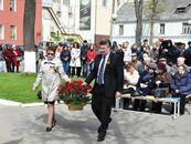 Торжественное возложение цветов к Стеле погибшим в годы Великой Отечественной войны сотрудникам университета