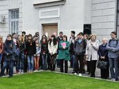 Торжественное возложение цветов к Стеле погибшим в годы Великой Отечественной войны сотрудникам университета