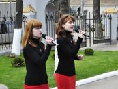 Торжественное возложение цветов к Стеле погибшим в годы Великой Отечественной войны сотрудникам университета