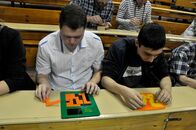 Мастер-класс по решению головоломок от руководителей компании «Планета головоломок» Владимира Красноухова и Ирины Новичковой