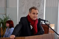 Доклад преподавателя Марбургского университета Х.А. Виганда на пленарном заседании Международной студенческой научной конференции на факультете иностранных языков и международной коммуникации