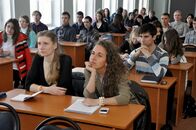 Доклад преподавателя Марбургского университета Х.А. Виганда на пленарном заседании Международной студенческой научной конференции на факультете иностранных языков и международной коммуникации