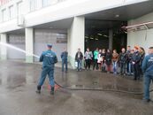 Студенты факультета географии и геоэкологии на экскурсии в пожарной части № 4 г. Твери