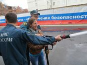 Студенты факультета географии и геоэкологии на экскурсии в пожарной части № 4 г. Твери