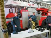 Студенты факультета географии и геоэкологии на экскурсии в пожарной части № 4 г. Твери