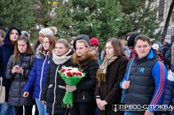 Траурный митинг, посвященный Герою России Олегу Пешкову