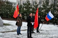 Траурный митинг, посвященный Герою России Олегу Пешкову