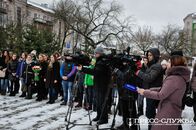 Траурный митинг, посвященный Герою России Олегу Пешкову