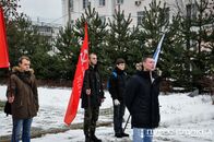 Траурный митинг, посвященный Герою России Олегу Пешкову