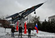 Траурный митинг, посвященный Герою России Олегу Пешкову