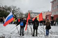 Траурный митинг, посвященный Герою России Олегу Пешкову