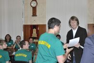 Встреча ректора с волонтерами Международной географической олимпиады iGeo-2015