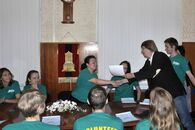 Встреча ректора с волонтерами Международной географической олимпиады iGeo-2015