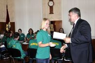 Встреча ректора с волонтерами Международной географической олимпиады iGeo-2015