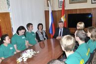 Встреча ректора с волонтерами Международной географической олимпиады iGeo-2015