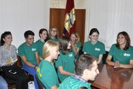Встреча ректора с волонтерами Международной географической олимпиады iGeo-2015