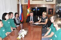 Встреча ректора с волонтерами Международной географической олимпиады iGeo-2015