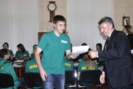 Встреча ректора с волонтерами Международной географической олимпиады iGeo-2015