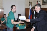 Встреча ректора с волонтерами Международной географической олимпиады iGeo-2015