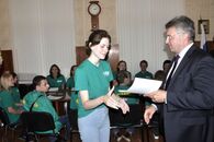 Встреча ректора с волонтерами Международной географической олимпиады iGeo-2015