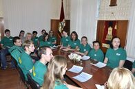 Встреча ректора с волонтерами Международной географической олимпиады iGeo-2015