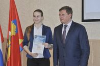 Вручение сертификатов лучшим волонтерам Кубка Европы по дзюдо среди кадетов