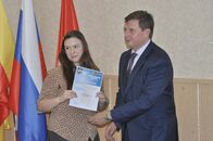 Вручение сертификатов лучшим волонтерам Кубка Европы по дзюдо среди кадетов