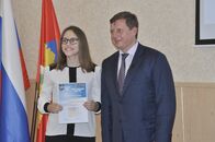 Вручение сертификатов лучшим волонтерам Кубка Европы по дзюдо среди кадетов