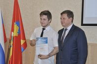 Вручение сертификатов лучшим волонтерам Кубка Европы по дзюдо среди кадетов