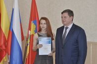 Вручение сертификатов лучшим волонтерам Кубка Европы по дзюдо среди кадетов