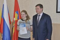 Вручение сертификатов лучшим волонтерам Кубка Европы по дзюдо среди кадетов