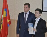 Вручение сертификатов лучшим волонтерам Кубка Европы по дзюдо среди кадетов