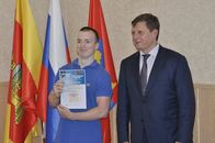 Вручение сертификатов лучшим волонтерам Кубка Европы по дзюдо среди кадетов