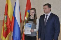 Вручение сертификатов лучшим волонтерам Кубка Европы по дзюдо среди кадетов