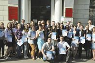 Вручение сертификатов лучшим волонтерам Кубка Европы по дзюдо среди кадетов