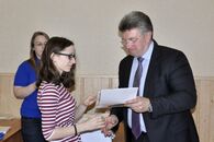 Вручение удостоверений студентам ТвГУ - федеральным общественным наблюдателям ЕГЭ