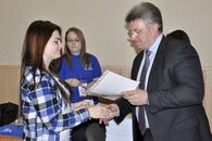 Вручение удостоверений студентам ТвГУ - федеральным общественным наблюдателям ЕГЭ