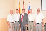 Рабочая встреча депутата ГД, зам. председателя Комитета ГД по науке и наукоёмким технологиям А.Ю. Русских и ректора ТвГУ, профессора А.В. Белоцерковского по вопросам создания инновационных предприятий на базе имеющихся научных разработок ТвГУ