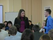 Заседание молодежного «круглого стола», приуроченного к Году Учителя в России по теме «Формирование образа школы и современного учителя в сознании молодёжи средствами массовой информации»