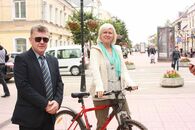 Открытие велопарковок у корпуса исторического факультета