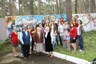 Открытие "Картинного дворика" для дома престарелых