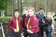 Открытие "Картинного дворика" для дома престарелых